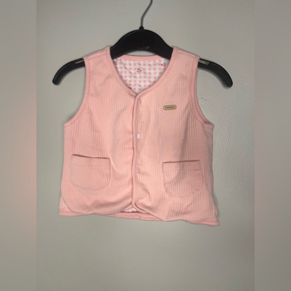 Happyland Pink Reversible Vest Girls Size 2T - Picture 1 of 1